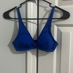 Never worn blue bikini top-target